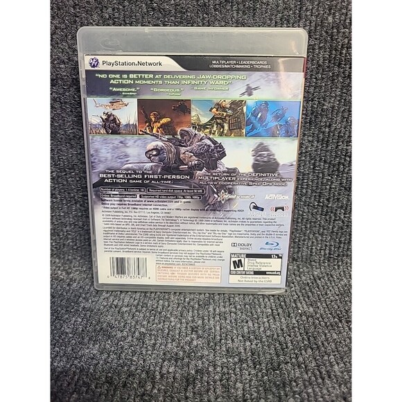 PS3 Call of Duty: Modern Warfare 2 (PlayStation 3, 2009) Complete Tested - Picture 2 of 4